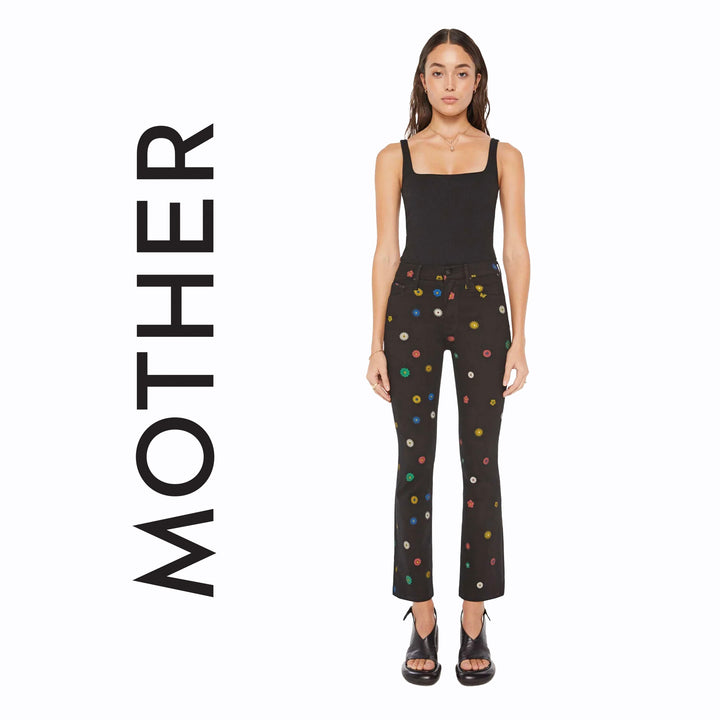 NEW - Mother 'The Insider Flood' Fresh as a Daisy Jeans - Size 27