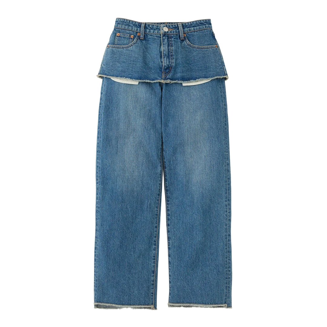 NWT- Moussy Vintage Japan Straight Skirted Jeans- Size 28