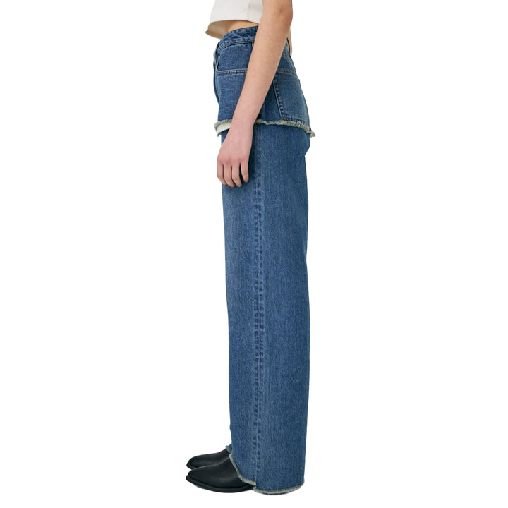 NWT- Moussy Vintage Japan Straight Skirted Jeans- Size 28