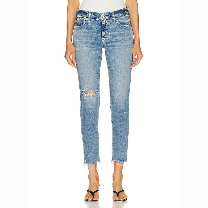 NWT- Moussy Vintage Made in Japan Distressed 'Depew' Jeans- Size 28