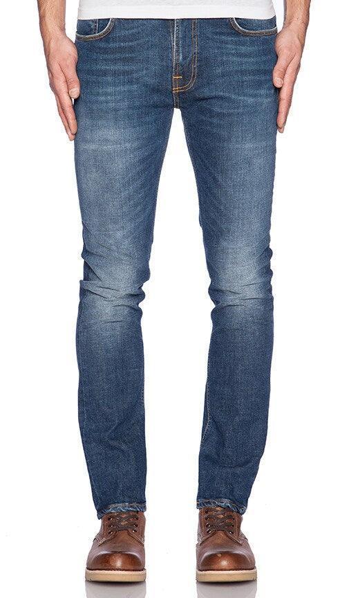 NUDIE THIN FINN RAINY DARK JEANS