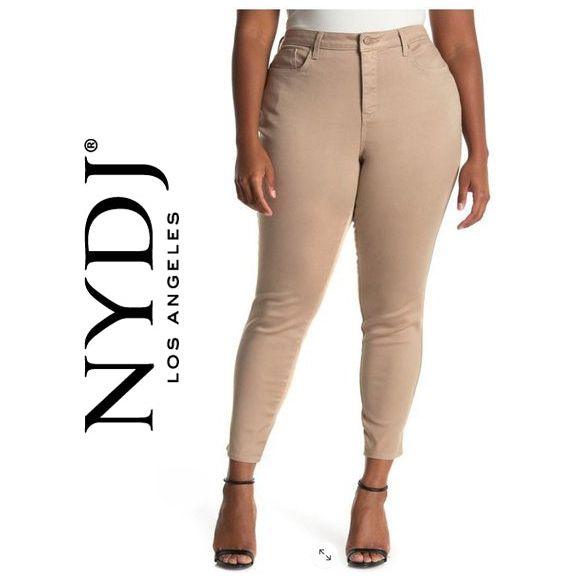 NWT - NYDJ 'Ami Skinny' Jeans in Pale Oak Wash -Size 18 US or 22 AU - Jean Pool