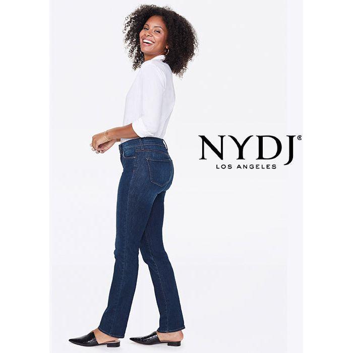 NYDJ 'Lift & Tuck' MARILYN Straight Leg Jeans -Size 2US suit 6AU - Jean Pool