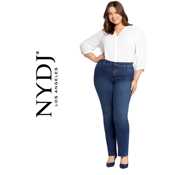 NWT- NYDJ - 'Lift & Tuck' MARILYN Straight Leg Jeans -Size 16US suit 20AU