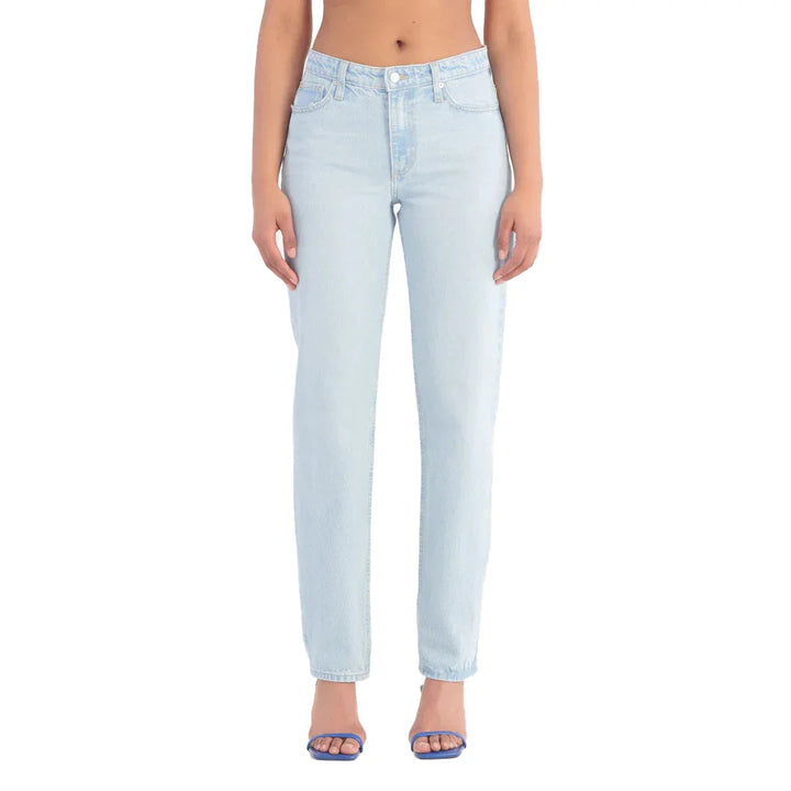 NOBODY 'Phoebe' Low Straight Jean in Dreamy Blue Wash Size 26