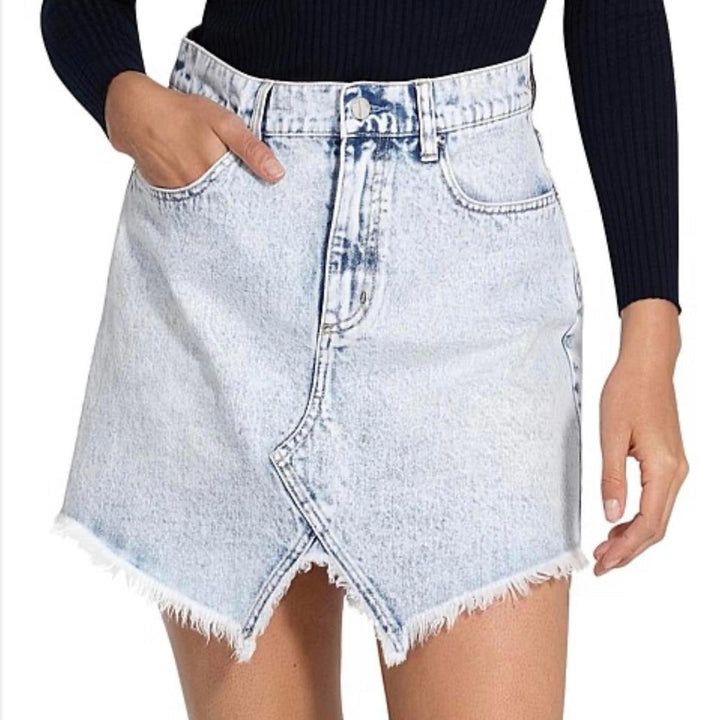 Nobody Raw Hem 'The Edge' Denim Skirt - Size 26