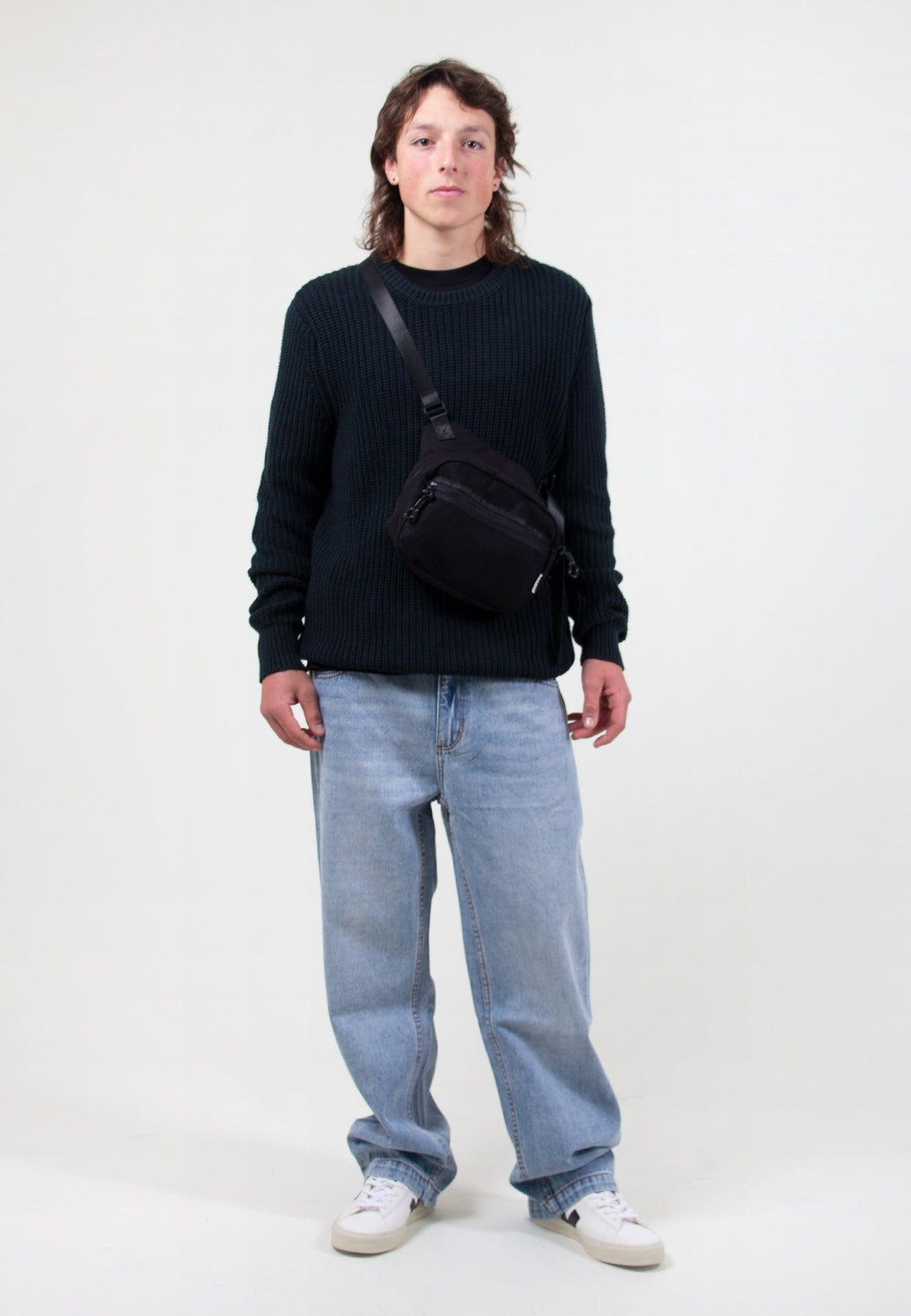 ROLLAS Mens 'Lazy Boy' Loose Fit Crop Jeans - Size 32" - Jean Pool