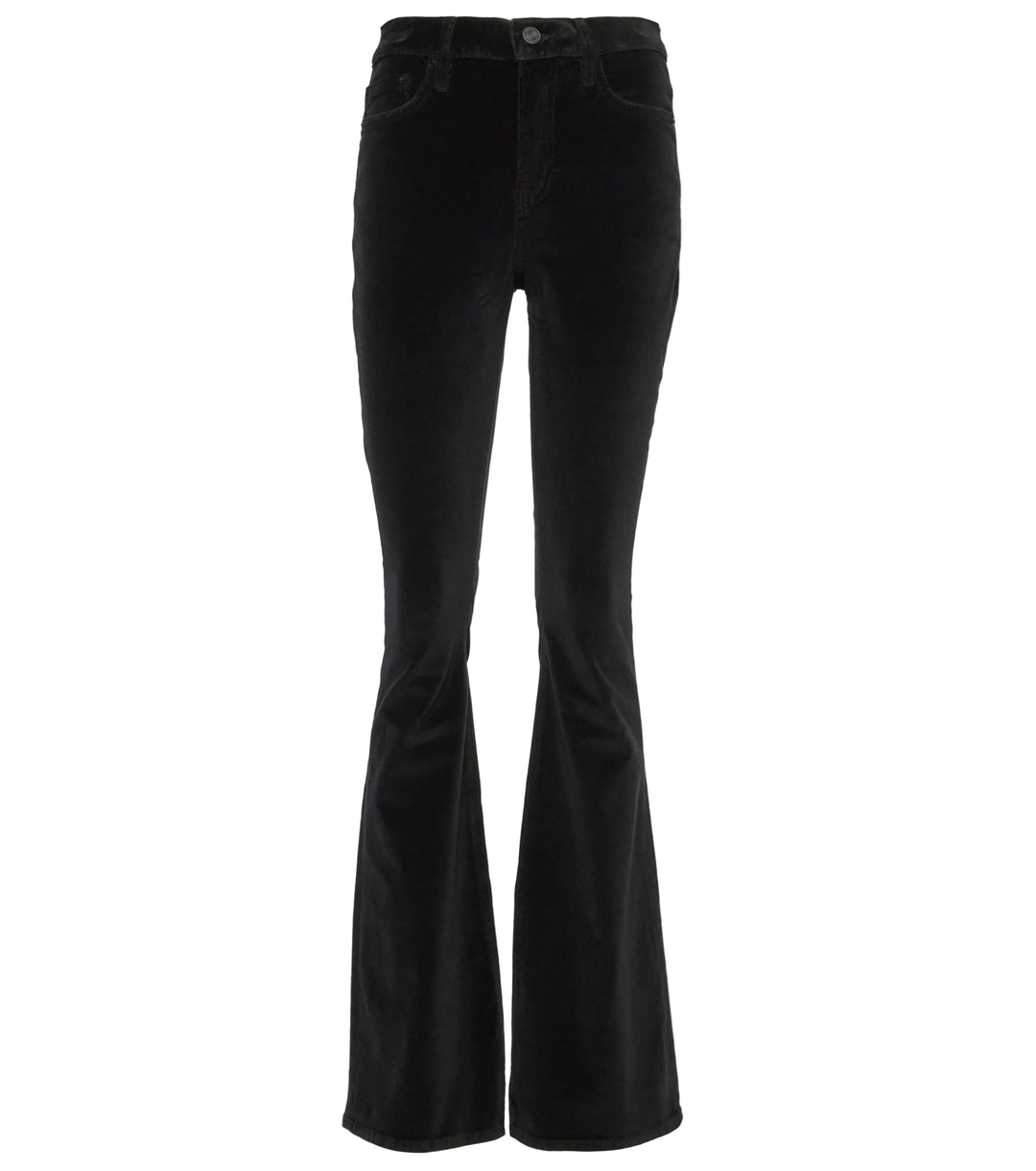 NWT- Frame Denim 'Le High Flare' Velveteen Black Jeans -Size 25