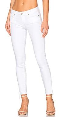 Paige Denim 'Verdugo Ankle' White Stretch Zip Jeans- Size 28 - Jean Pool
