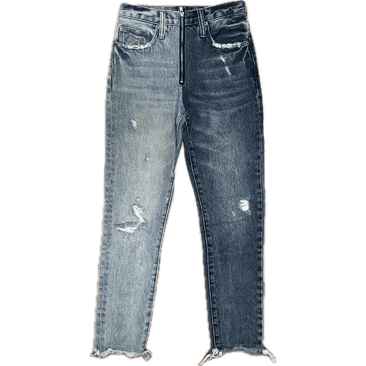 PRPS Panelled 'AMX' High Waist Boyfriend Jeans  - Size 26