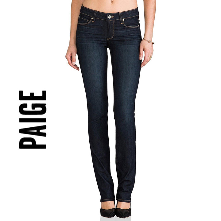 NEW- Paige Denim 'Skyline Straight' Slim Low Jeans- Size 28