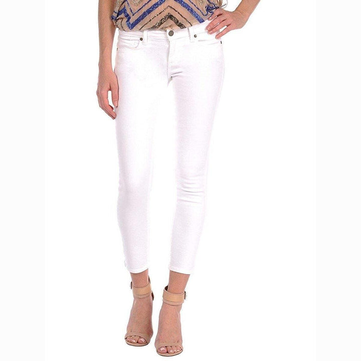 Paige Denim 'Kylie Crop' White Stretch Jeans- Size 27