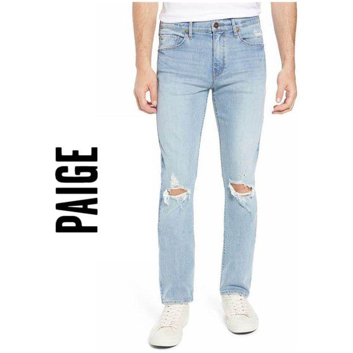 NWT - PAIGE 'Lennox' Slim fit Mens Jeans - Size 28 - Jean Pool