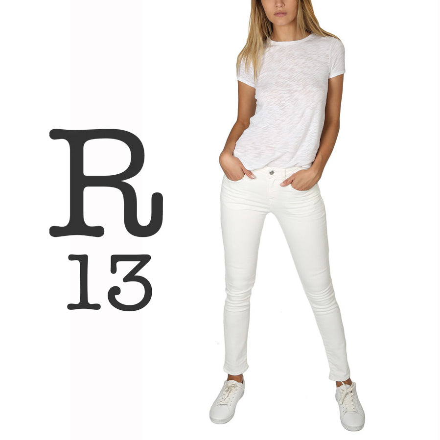 NEW- R13 Made in Italy Stretch 'Alison Crop' Jeans- Size 28