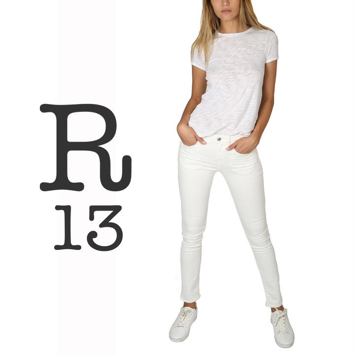 NEW- R13 Made in Italy Stretch 'Alison Crop' Jeans- Size 28