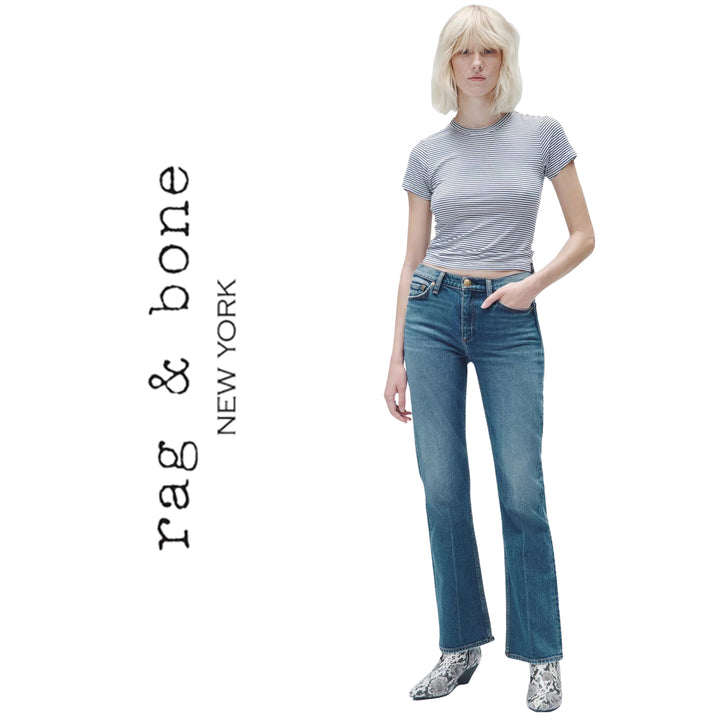 NWT- Rag & Bone 'Peyton' Mid Rise Bootcut Jeans- Size 26