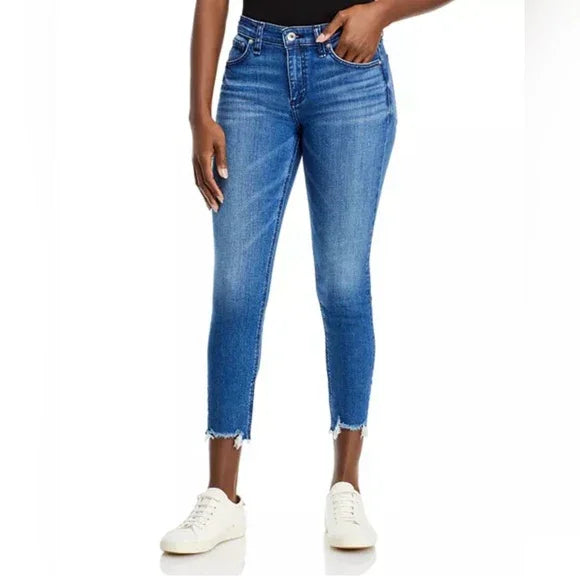 Rag & Bone 'Cate' Mid Rise  Shorty Skinny Jeans - Size 30