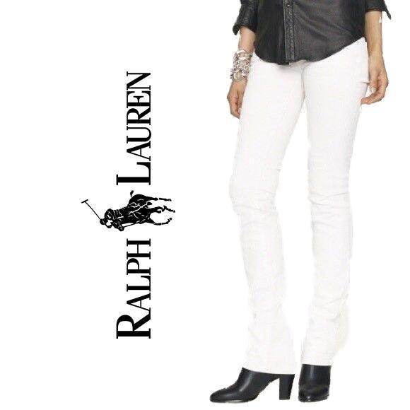 NWT-Ralph Lauren 'Black Label 888' White Denim Jeans - Size 27