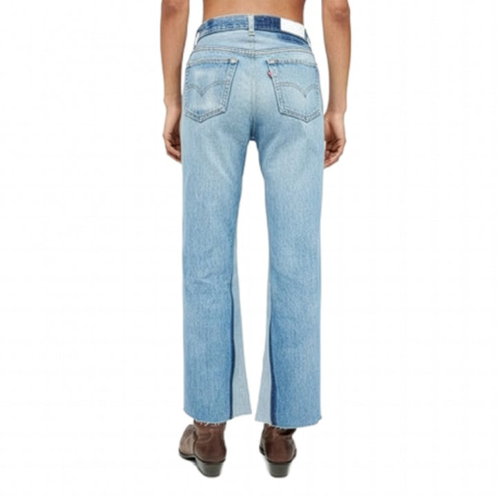 RE/DONE Patch Panelled Relaxed Crop Jeans -Size 30