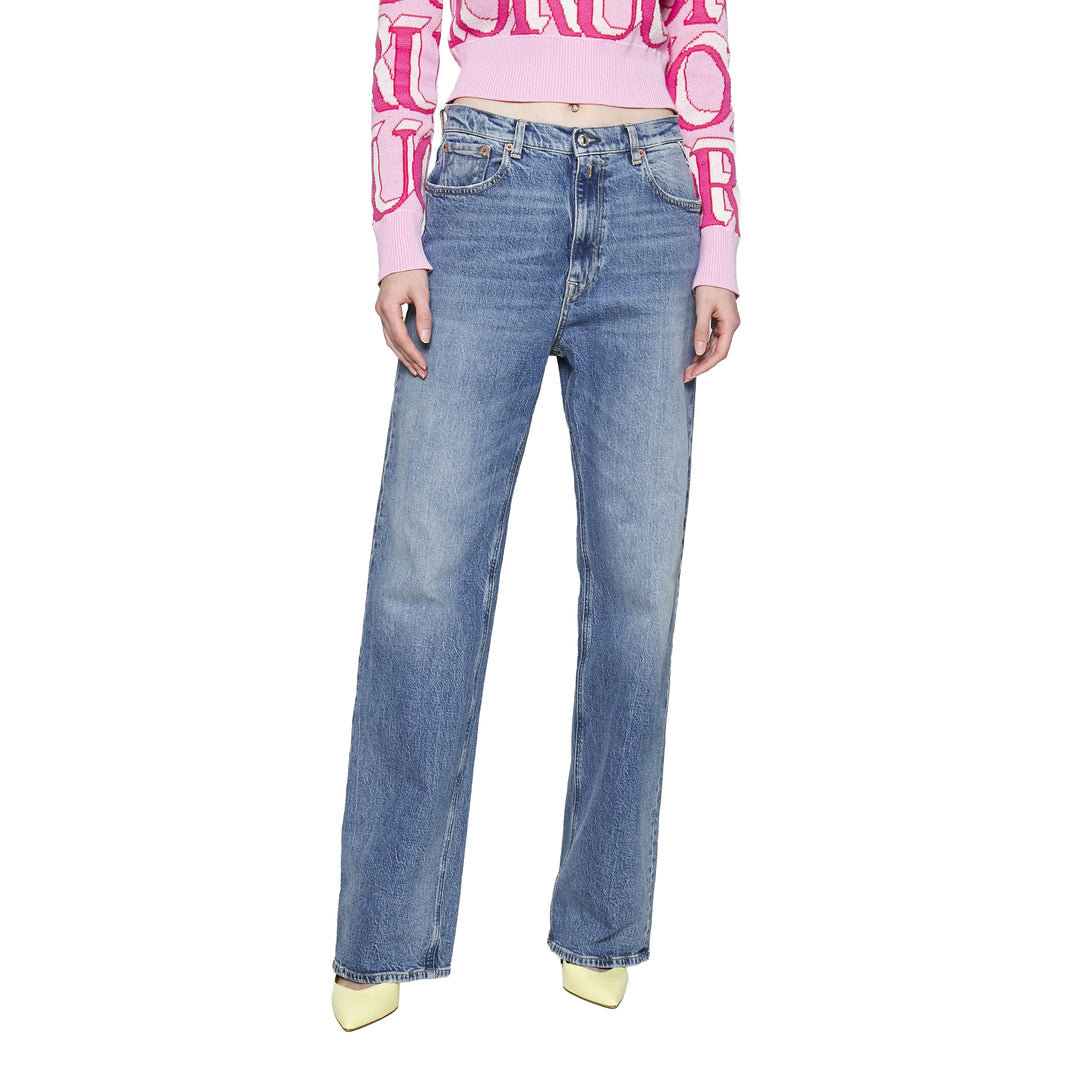 NWT - Replay Italy 'Laelj' Wide Leg High Waist Rose Label Jeans - Size 26/30