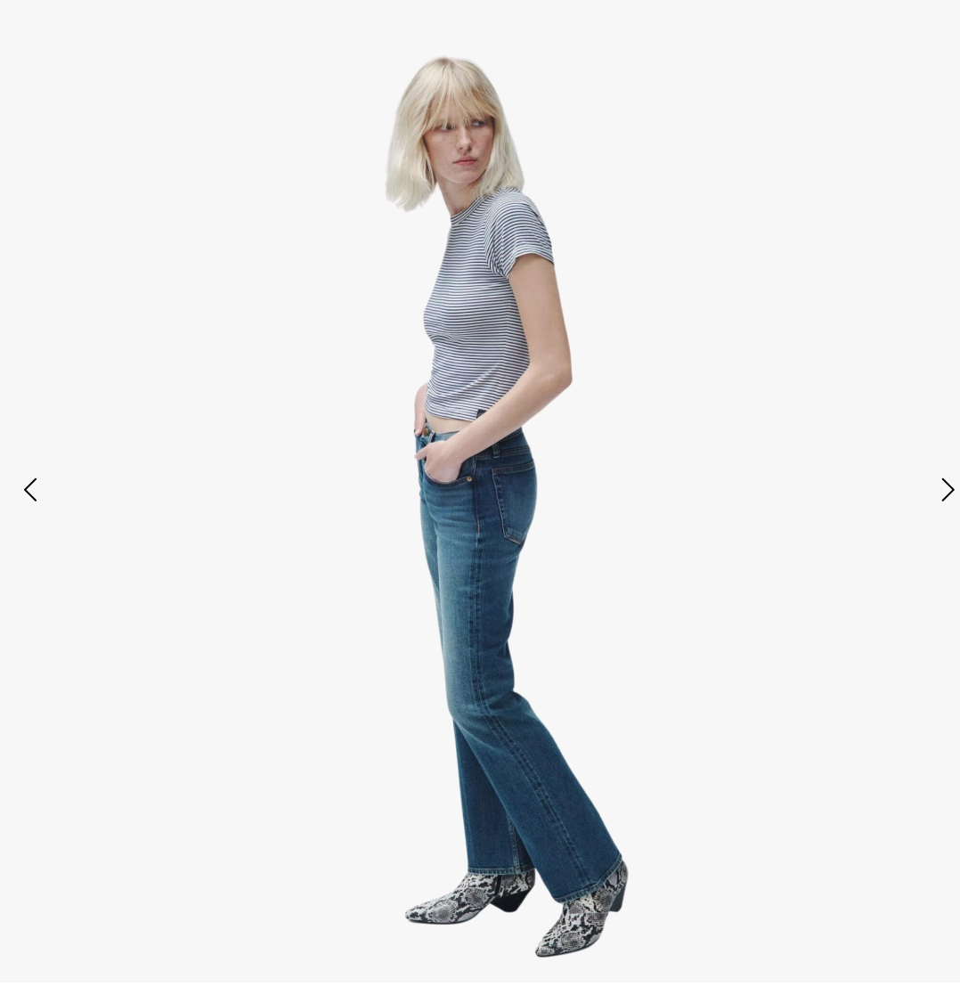 NWT- Rag & Bone 'Peyton' Mid Rise Bootcut Jeans- Size 26