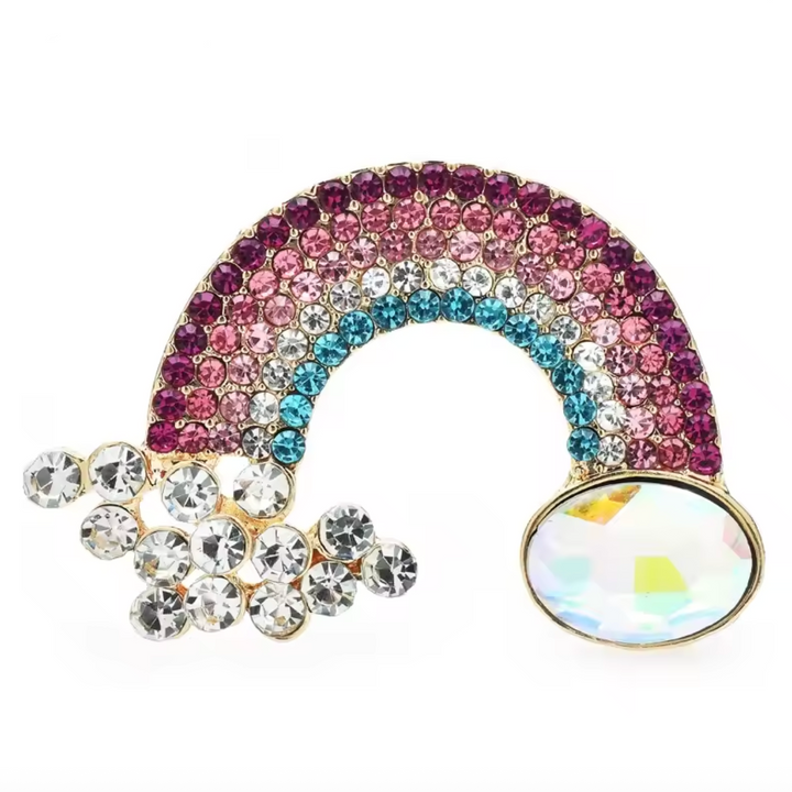Jewelled Rainbow Brooch