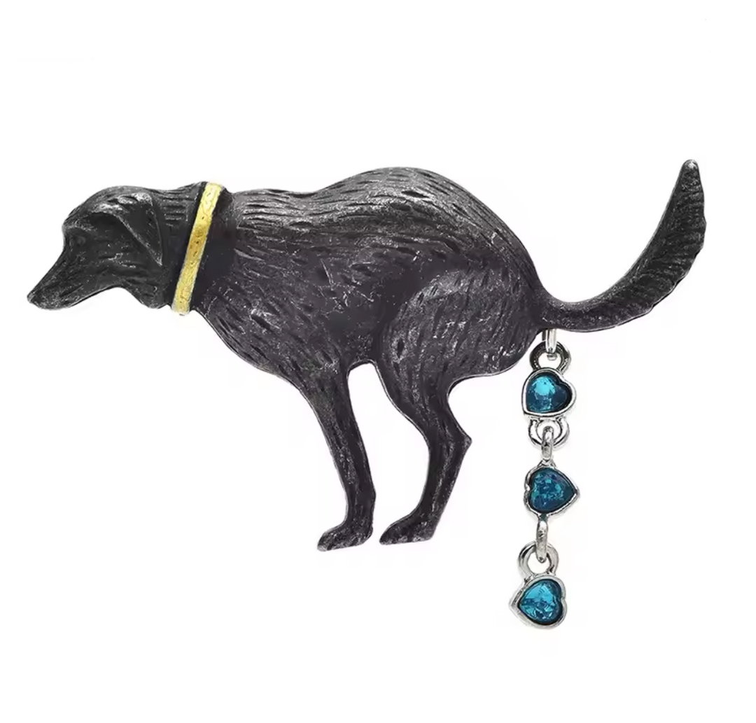 Doggy Droppings Brooch