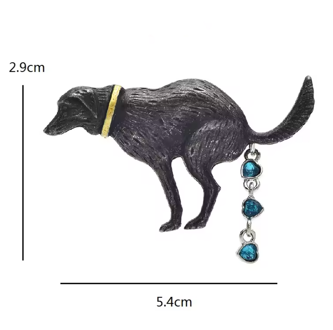 Doggy Droppings Brooch