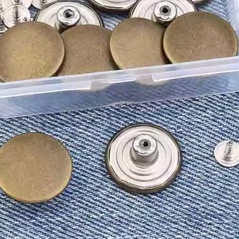 Bronze jeans Button Replacement