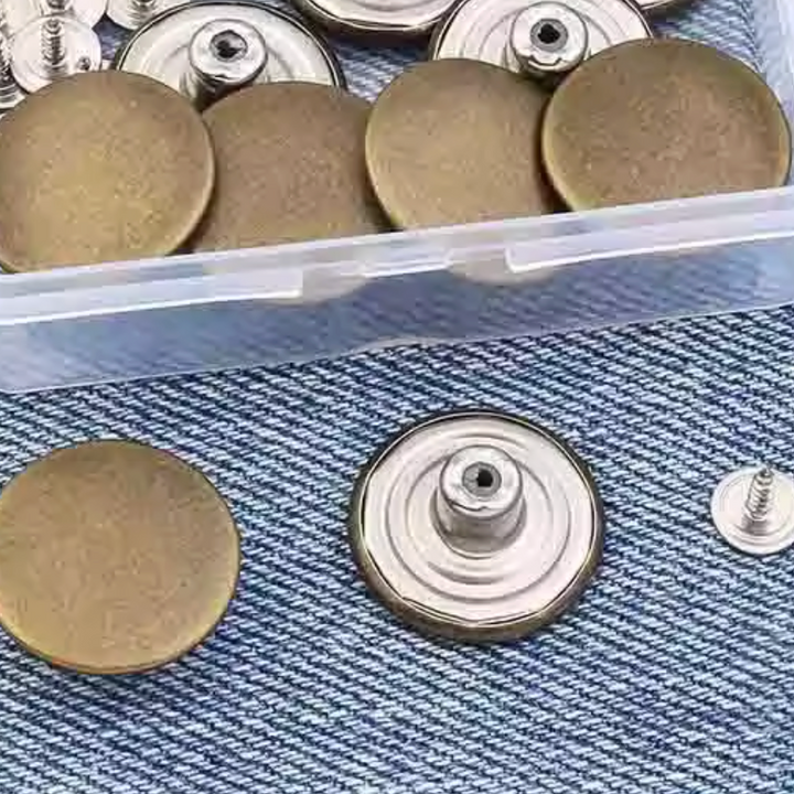 Bronze jeans Button Replacement