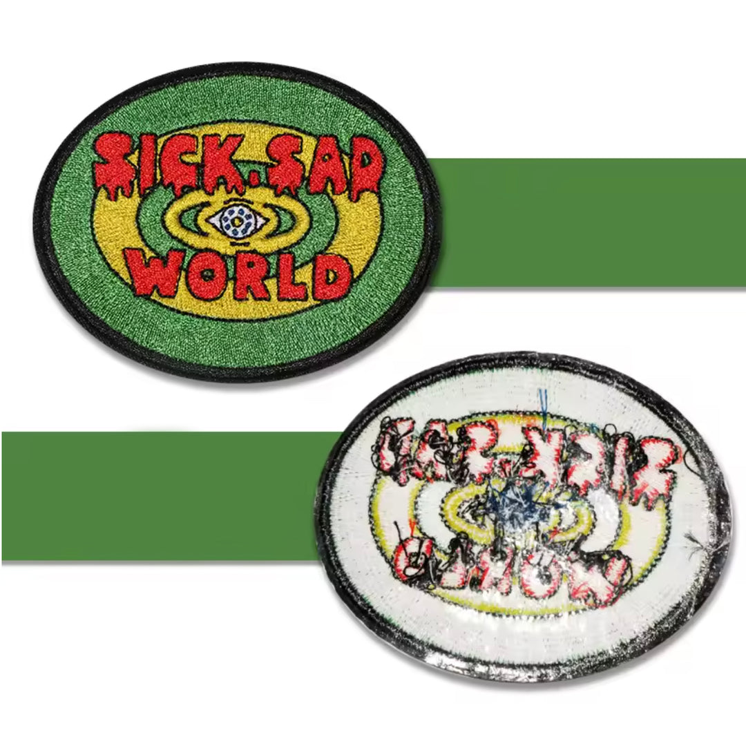 Sick Sad World - Embroidered Iron On Patch