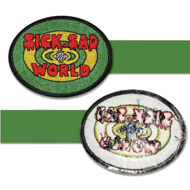 Sick Sad World - Embroidered Iron On Patch
