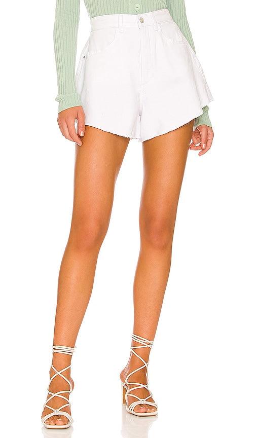 NWT - WhoWoreWhat White 'Flare Bell Short' - Size 25" - Jean Pool