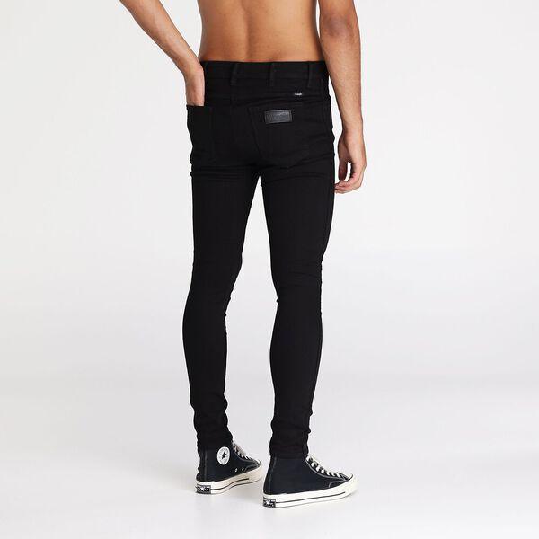 NEW- Wrangler 'Stranglers' Mens Skinny Fit Black Jeans - Size 32L - Jean Pool