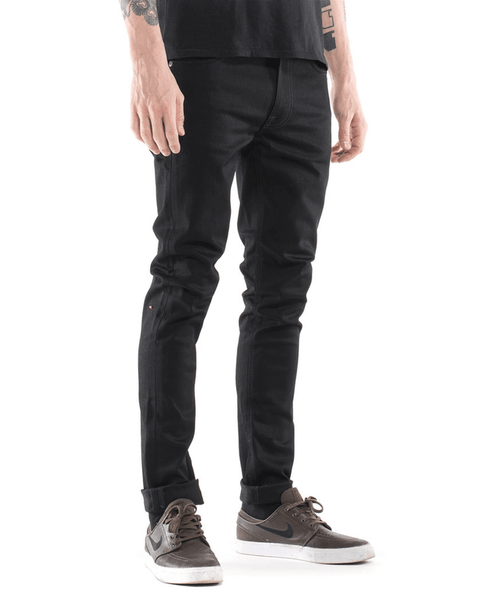 Nudie 'Lean Dean' Dry Cold  Black Wash Organic Cotton Jeans- Size 29/32