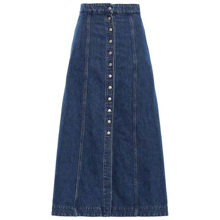 NWT- Acne Studios Button Front Flared Midi Skirt - Size XS - Jean Pool