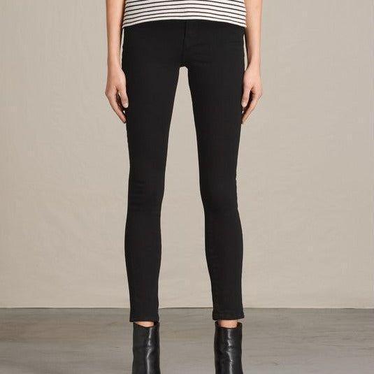 All Saints Black 'Jewel' Skinny Jeans -Size 27 - Jean Pool