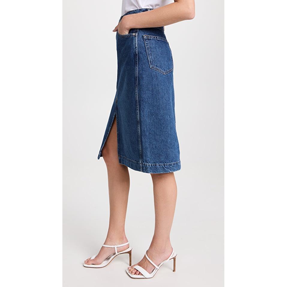 NWT-Frame USA Made Denim Slit Jeans Skirt - Size 28 - Jean Pool