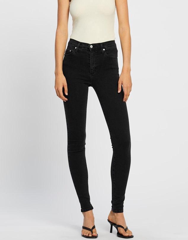 NOBODY Cult Skinny High Rise Black Jeans- Size 30 - Jean Pool