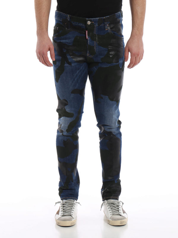 NWT - Dsquared2 'Skater Jean' Camouflage Print Jeans- Size 30
