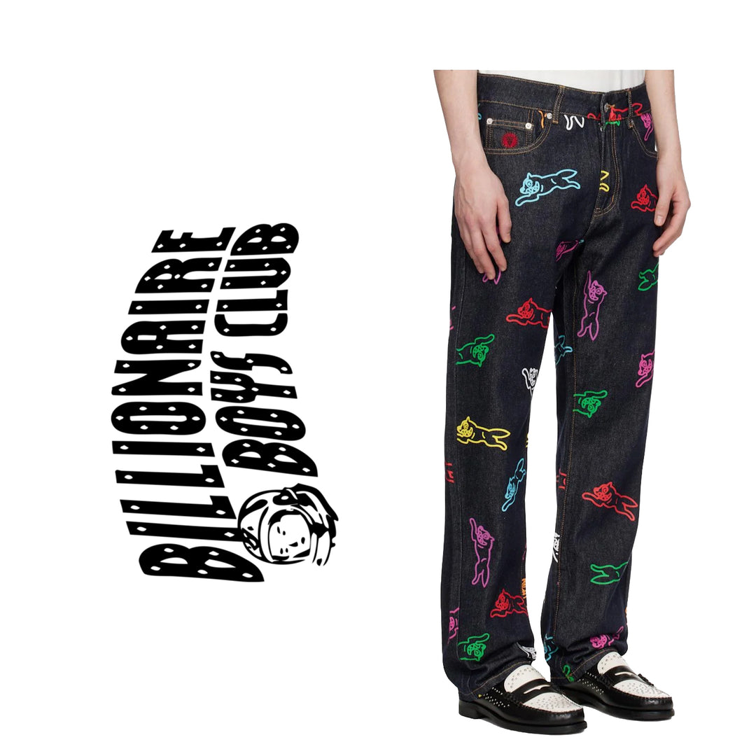 NWT - Billionaire Boys Club Ice Cream 'Running Dog Logo' Jeans- Size 30"