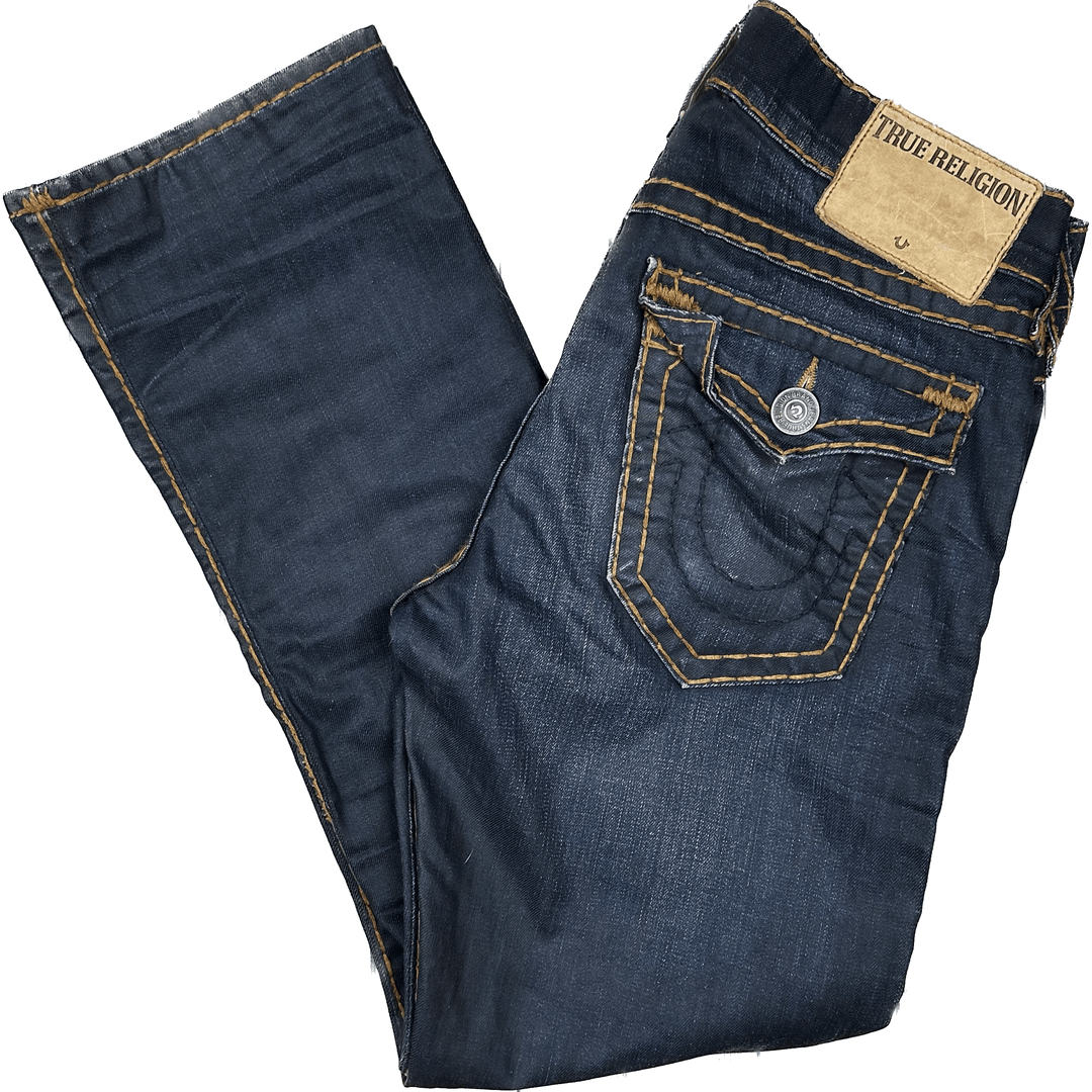 True Religion Mens 'Ricky' Relaxed Straight - Size 33 - Jean Pool