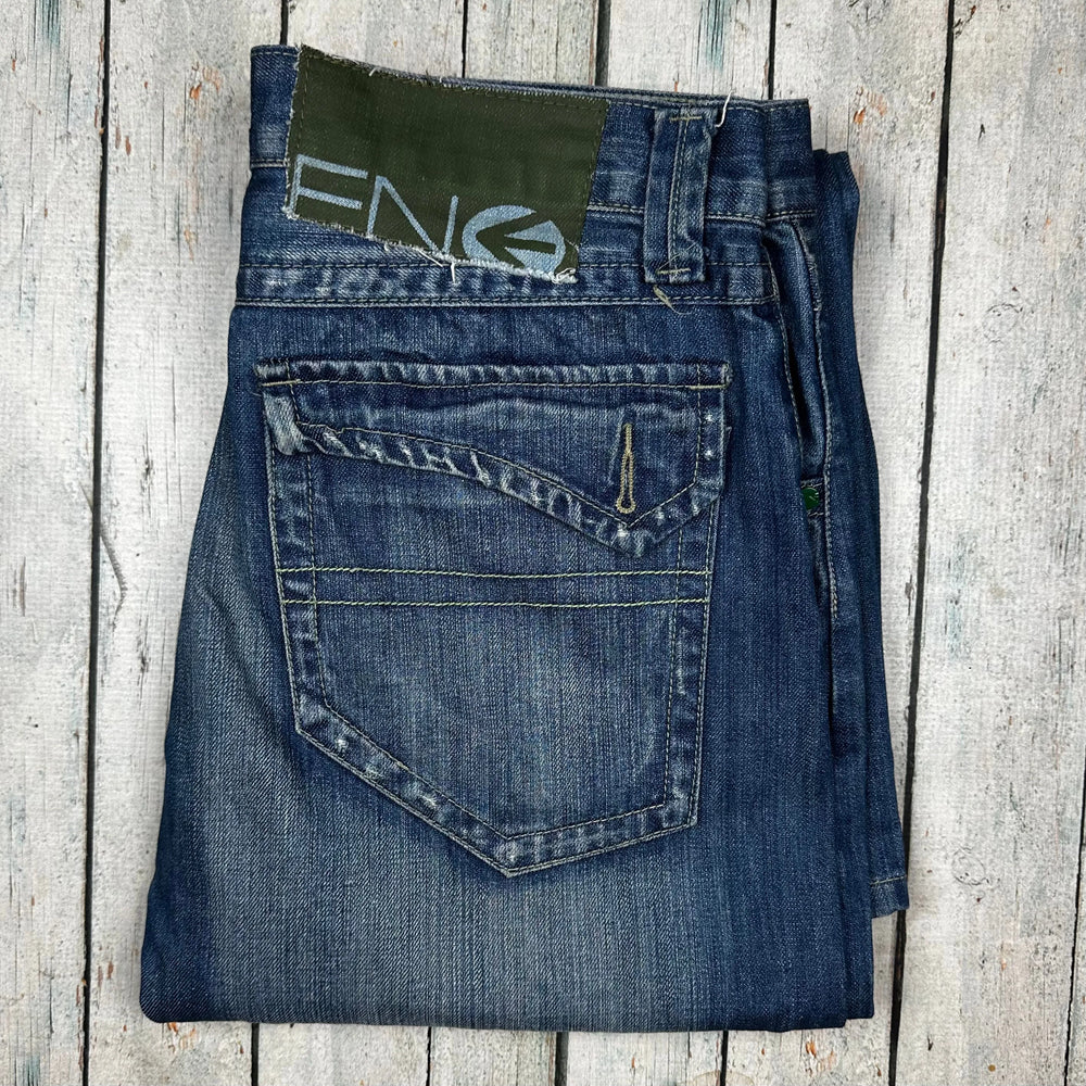 Energie by Miss Sixty Mens Straight Vintage Wash Jeans - Size 33 - Jean Pool
