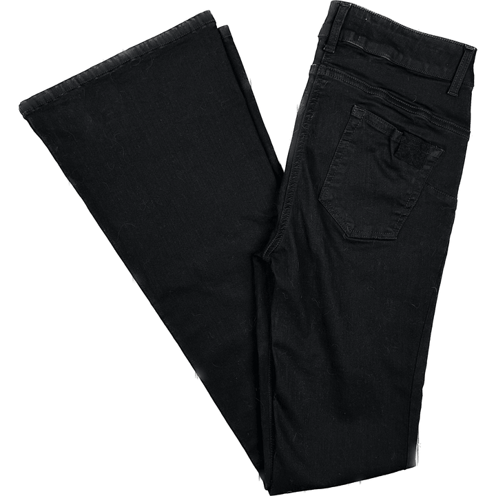 NEW - Be Blumarine Black Italian Flared Jeans - Suit Size 10 - Jean Pool