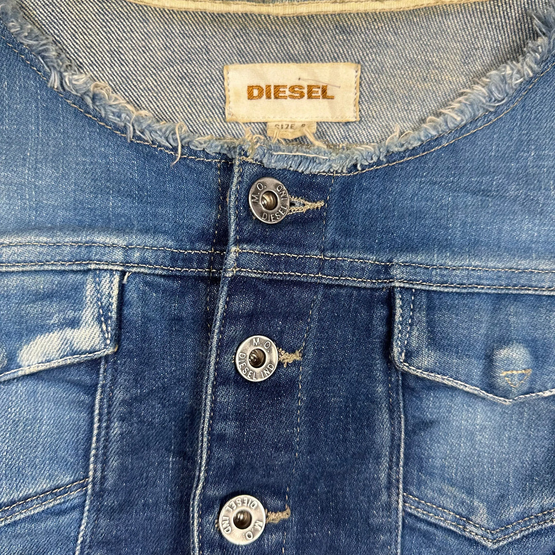 Diesel Cropped Stretch Denim Jacket - Size S - Jean Pool