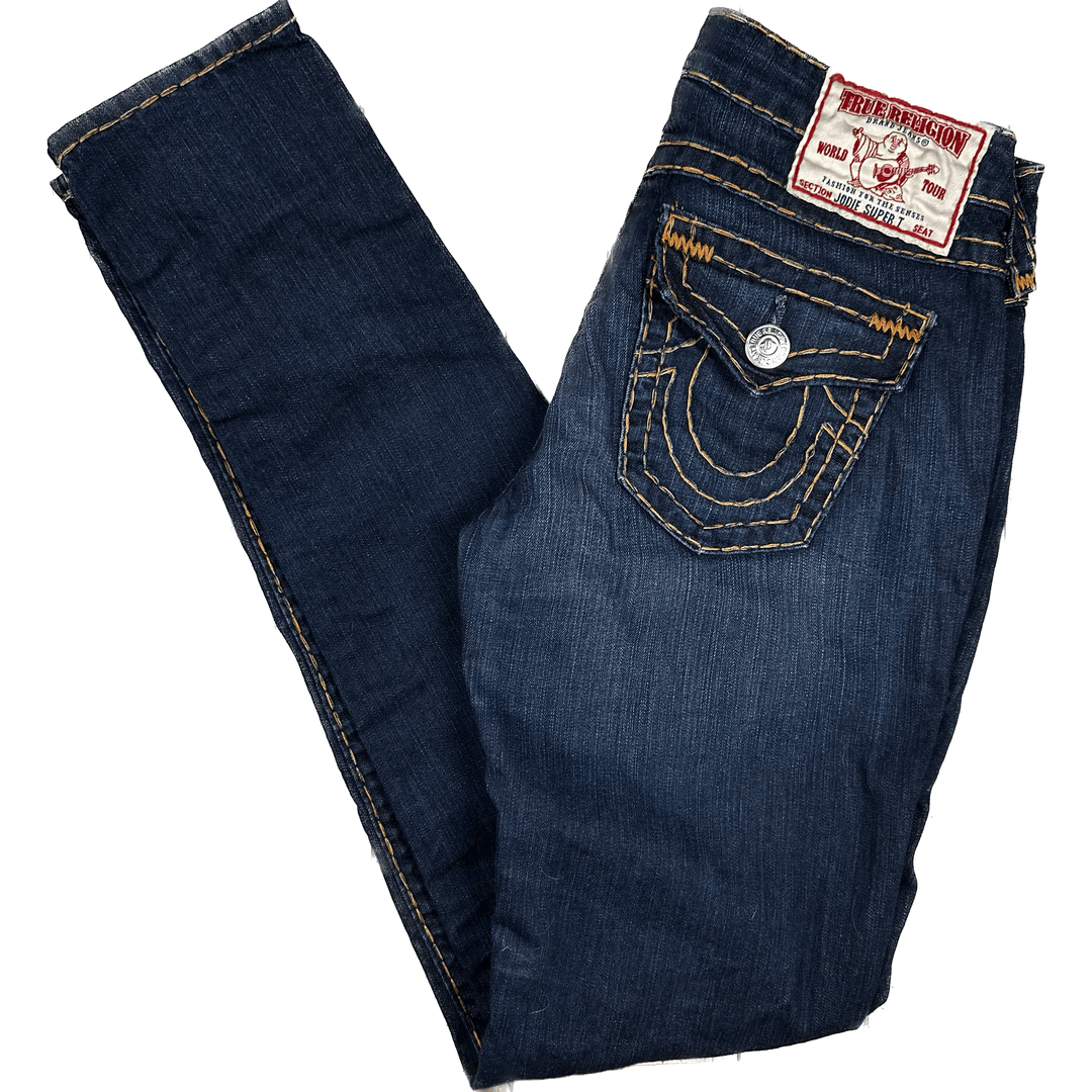 True Religion Chunky Stitch 'Jodie Super T' Jeans- Size 30 - Jean Pool