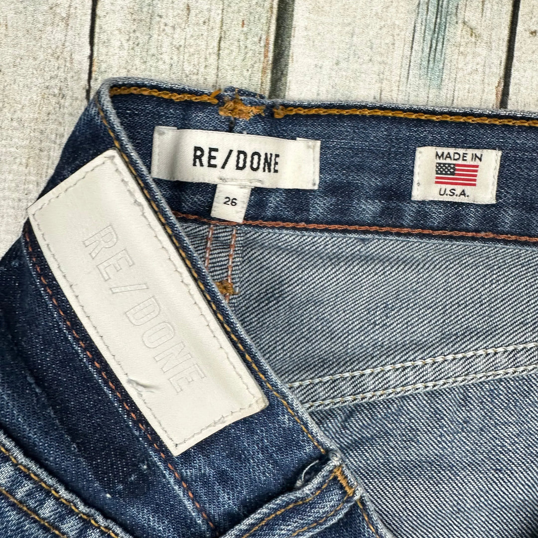 Reworked RE/DONE Tapered Crop Jeans - Size 25 - Jean Pool