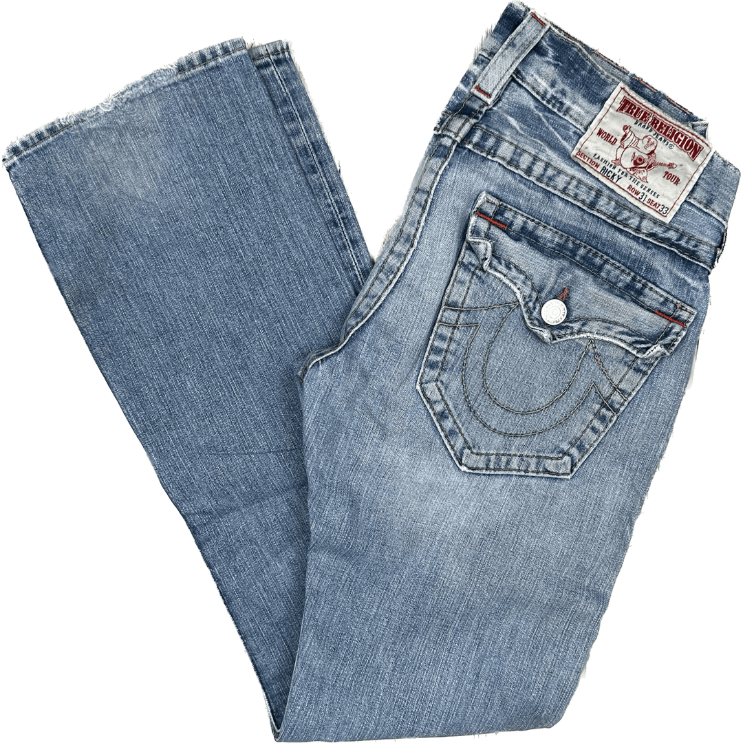 True Religion Mens 'Ricky' Relaxed Straight - Size 31 - Jean Pool