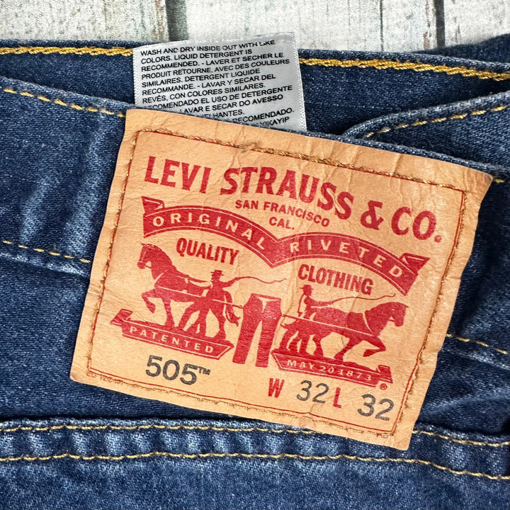 Levis 505 Vintage Wash Regular Fit -Size 32S - Jean Pool
