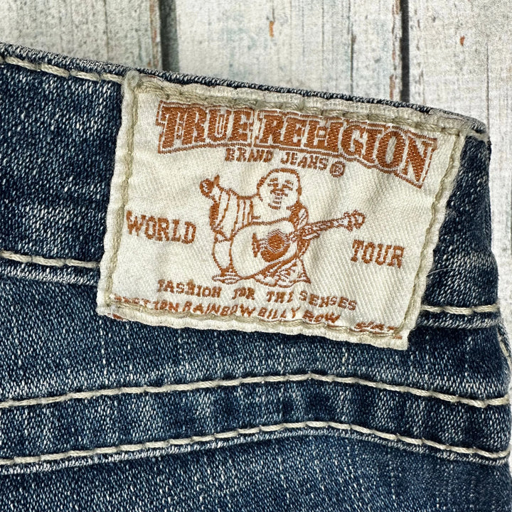 True Religion 'Rainbow Billy' Logo Flap Pocket Jeans- Size 25 - Jean Pool